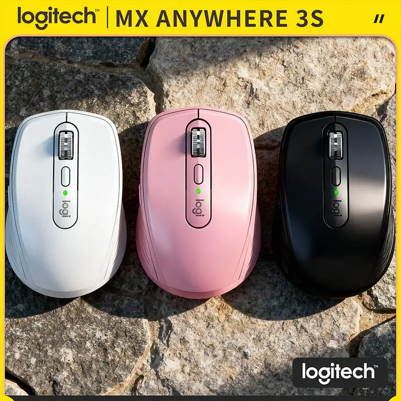 

Top-Tier Logitech MX Anywhere 3S - 8K DPI, Hyper-Scroll, Silent Click, 3-Device Bluetooth for Outdoor Kiosk