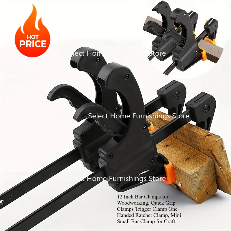 

Подходит для деревообработки. 12-дюймовый, быстрый, триггер, одноручный трещотка и мини-зажим для рукоделия.