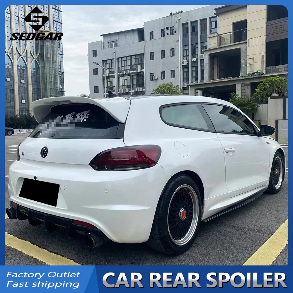 For Volkswagen Scirocco Regular Standard Trunk Spoiler 2009--2017 High Quality Real Carbon Fiber Spoiler Trunk Boot Wing Spoiler