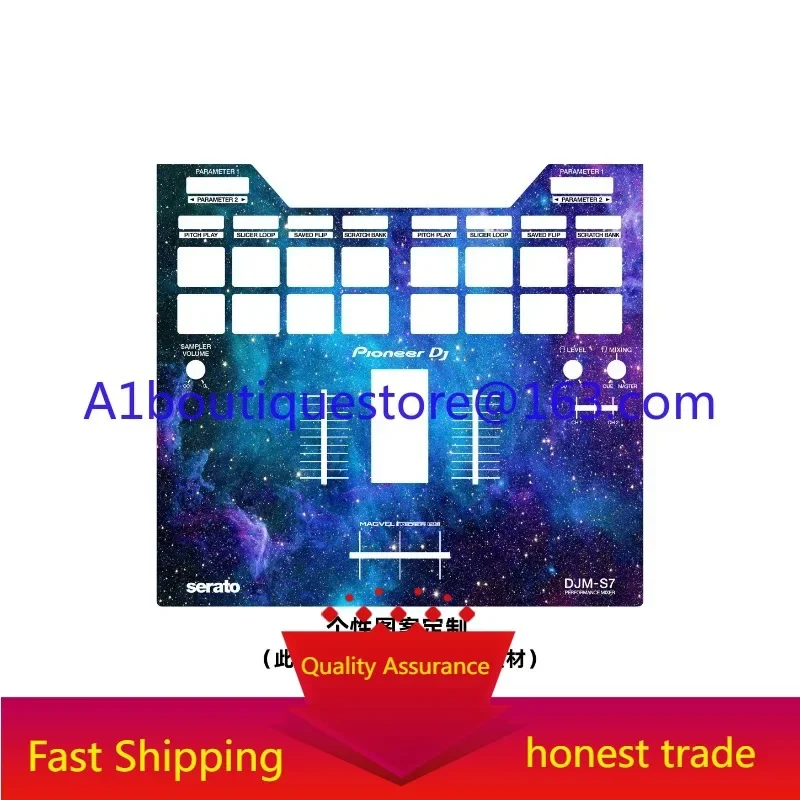 apply to Pioneer DJM-S7 Mixer Panel Film Pioneer Colorful Sticker,(the Product Is Only Self-adhesive Film)