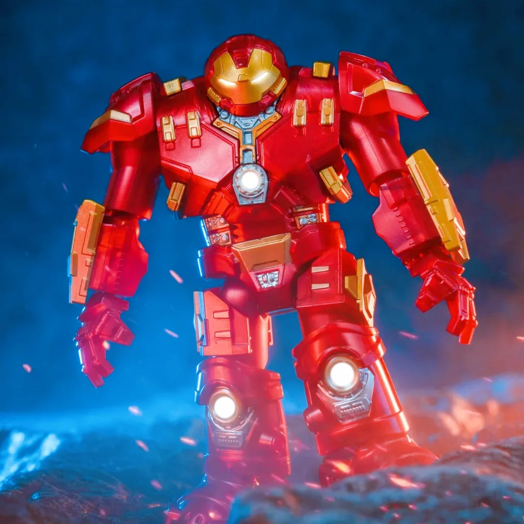Blokees genuinos Marvel Heroes Galaxy versión 3,0 caja ciega Mk50 Capitán América bloque de construcción acción caja ciega juguete para regalo