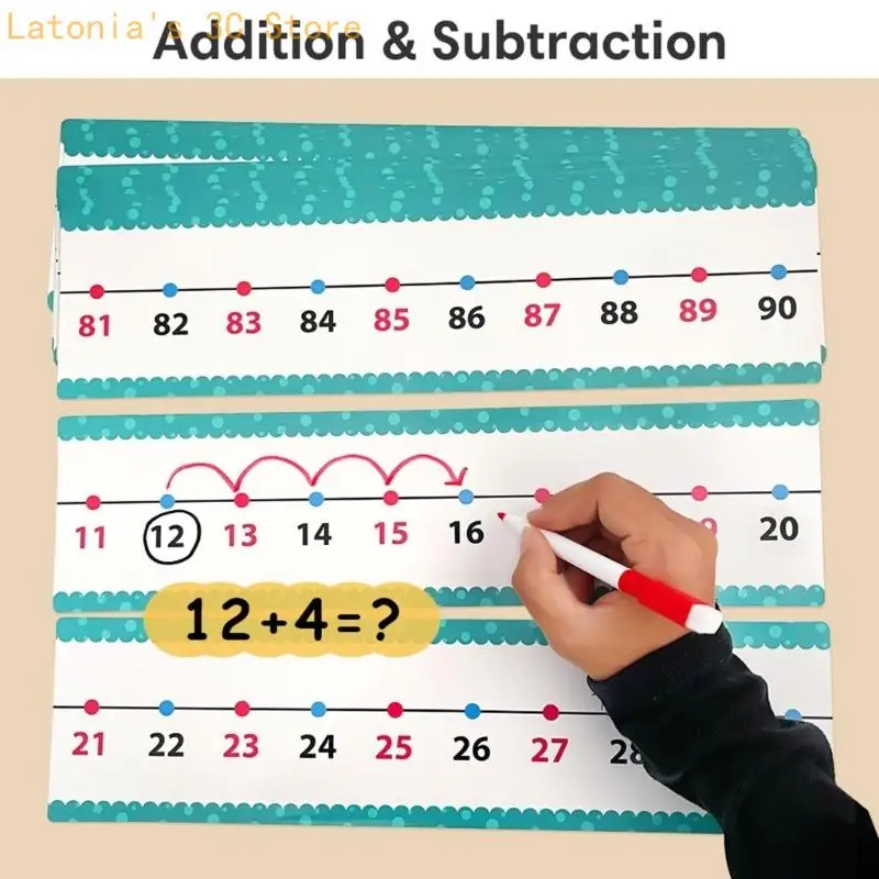 20cs Educational Addition Subtraction Cards Mathematics Operations Training Card X3UB