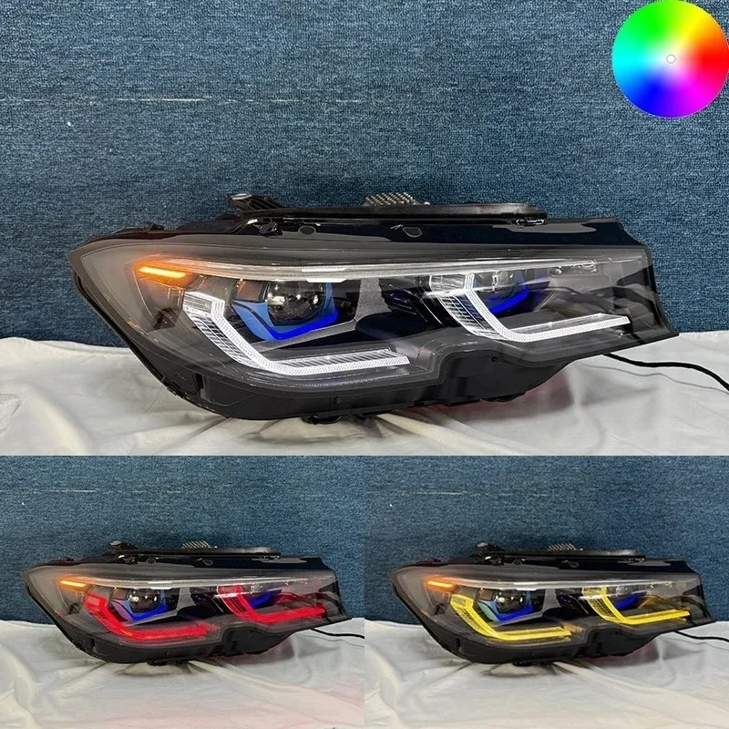 Car Headlight Drl Rgb Colour Control By Phone Headlight For BMW 3 Series G20 G21 2019-2022 Car Headlight Car Headlamps
