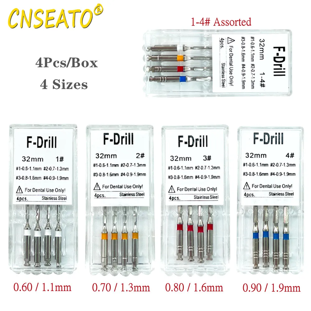 Brocas dentales de acero inoxidable, limas de Canal radicular endodóntico, recargas, instrumento de odontología, endodoncia, laboratorio, 4