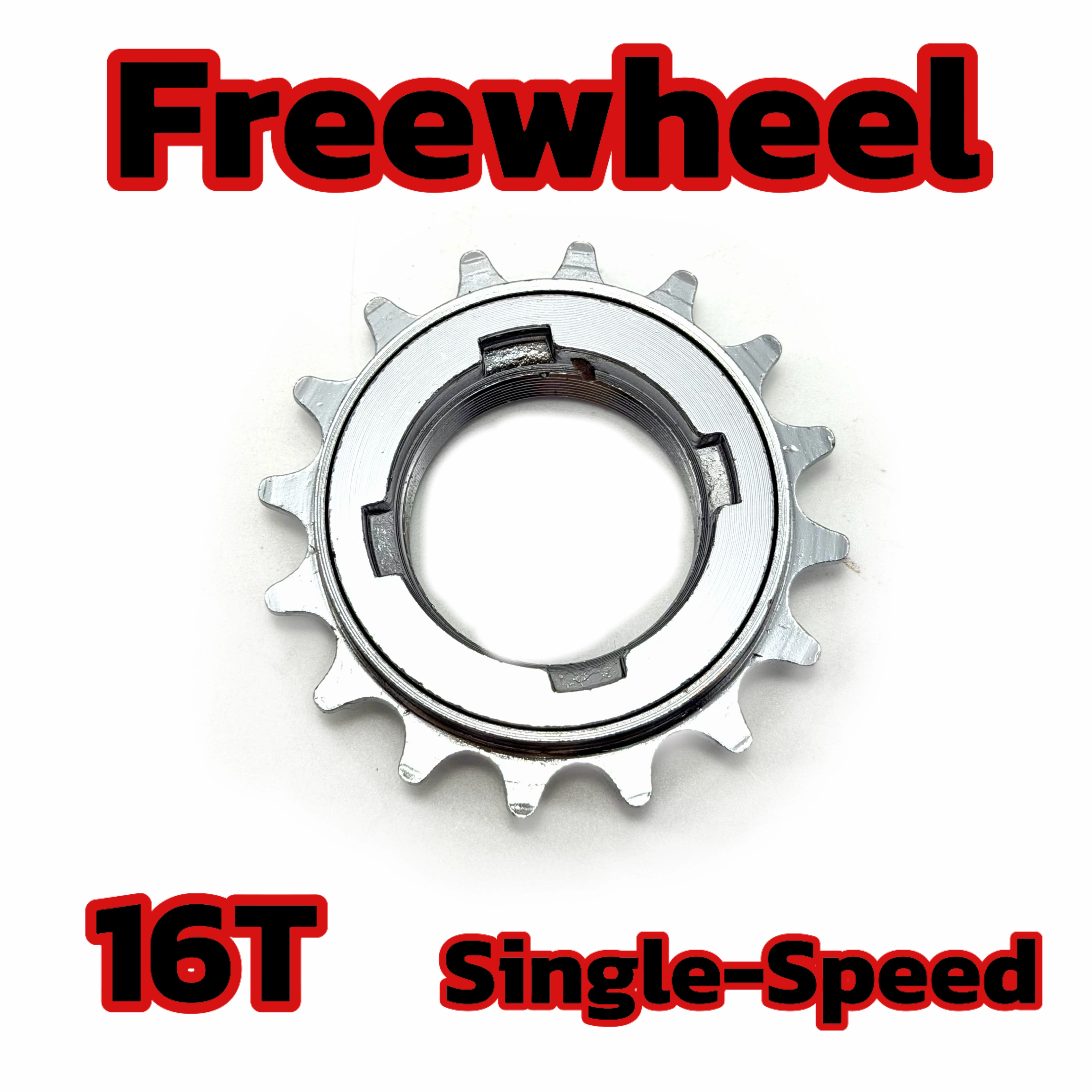 Roda Livre VOLE de Velocidade Única 1/2"X1/8"X16T Prata Forjada a Frio com 4 Estrias de Remoção FW-S16B1.37*24*6H para BMX Freestyle e Bicicletas de Trial