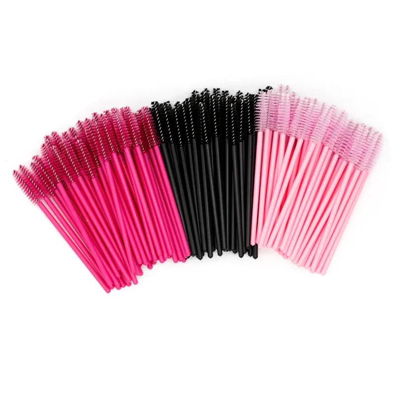 SENSE LASHES 50pcs Eyelash Brush Comb Disposable Mascara Wands Professional Mascara Brush Makeup Beauty Tool