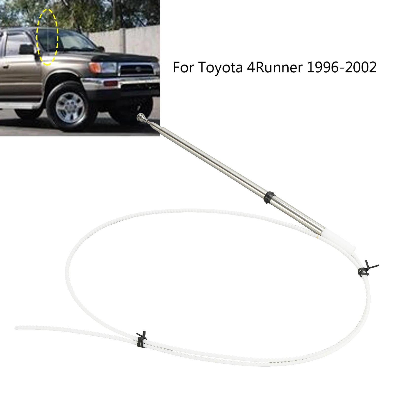 Artudatech Power Antenna Aerial Mast Replacement Cord 86337-35111 For Toyota 4Runner 1996-2002
