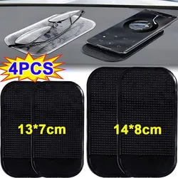 Almohadilla antideslizante de silicona para salpicadero de coche, soporte de almacenamiento Interior para teléfono, 1/2/4 piezas