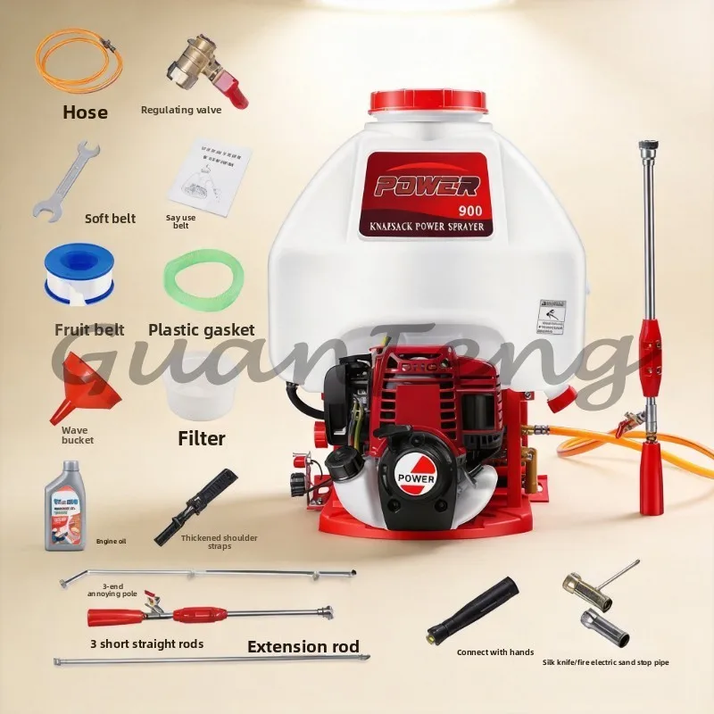 20L 25L 30L Large Tank Backpack Gas Sprayer with GX35 Four-stroke Motor, Suitable for Farmland and Agriculture