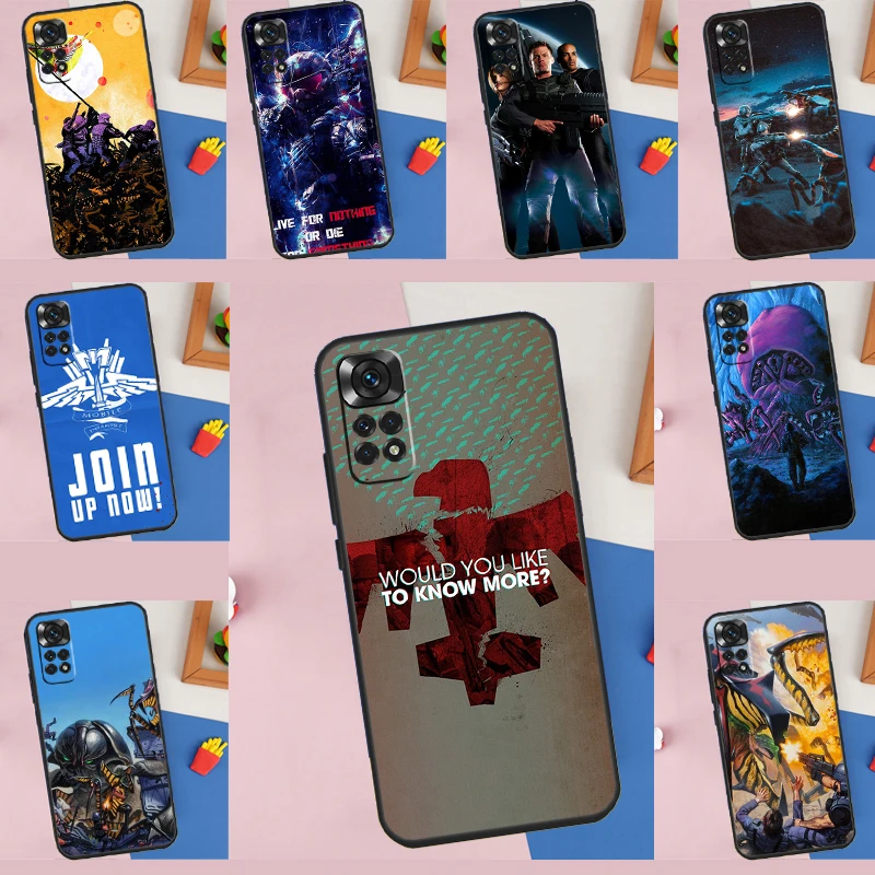 Science Fiction Movie Starship Troopers Case For Xiaomi Redmi Note 12 11 10 9 8 Pro 8T 9S 10S 11S 12C 9C 10A 10C Protect Cover