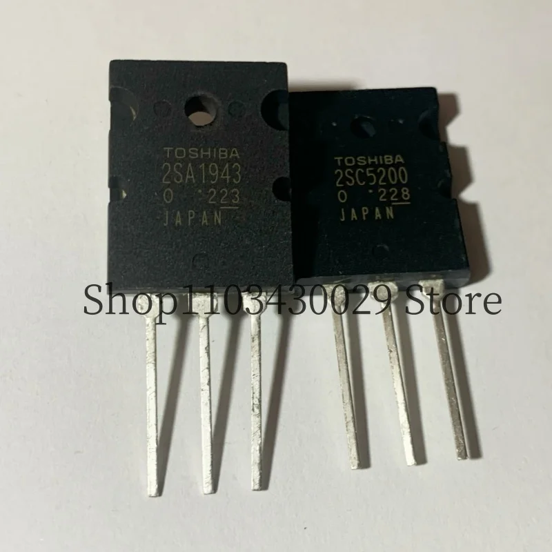 5 paia (10 pezzi) nuovo originale 2 sa1943 A1943 + 2 sc5200 C5200 TO-3PL 15A 230V PNP + NPN Darlington Transistor