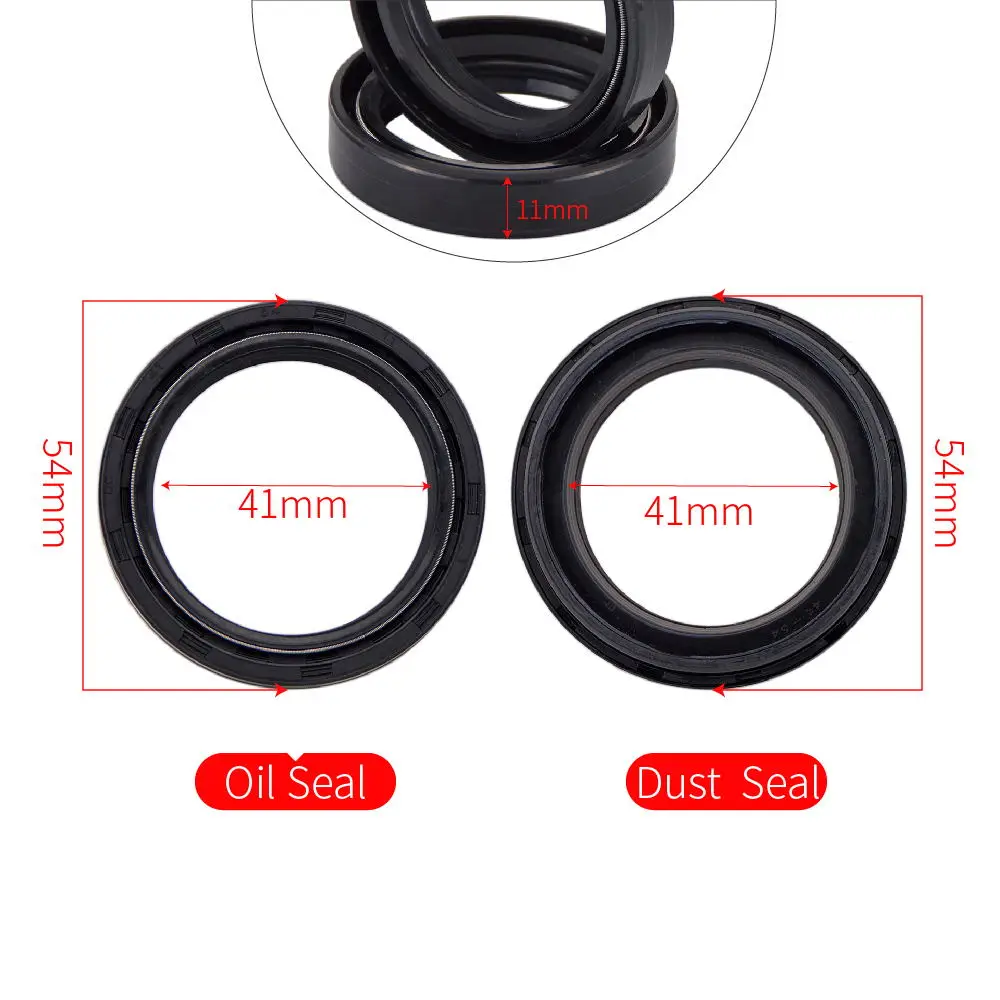 41x54x11 41 54 11 Fork Damper Oil Seal and 41x54 Dust Cover Lip For Honda PC800 Pacific Coast PC VFR 800 VFR800 VFR800F V-TEC