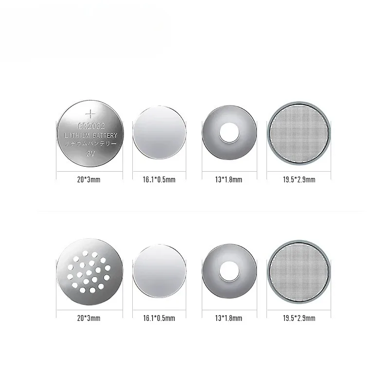 Button type b-attery case CR2032/positive electrode case+negative electrode case+gasket+spring clip