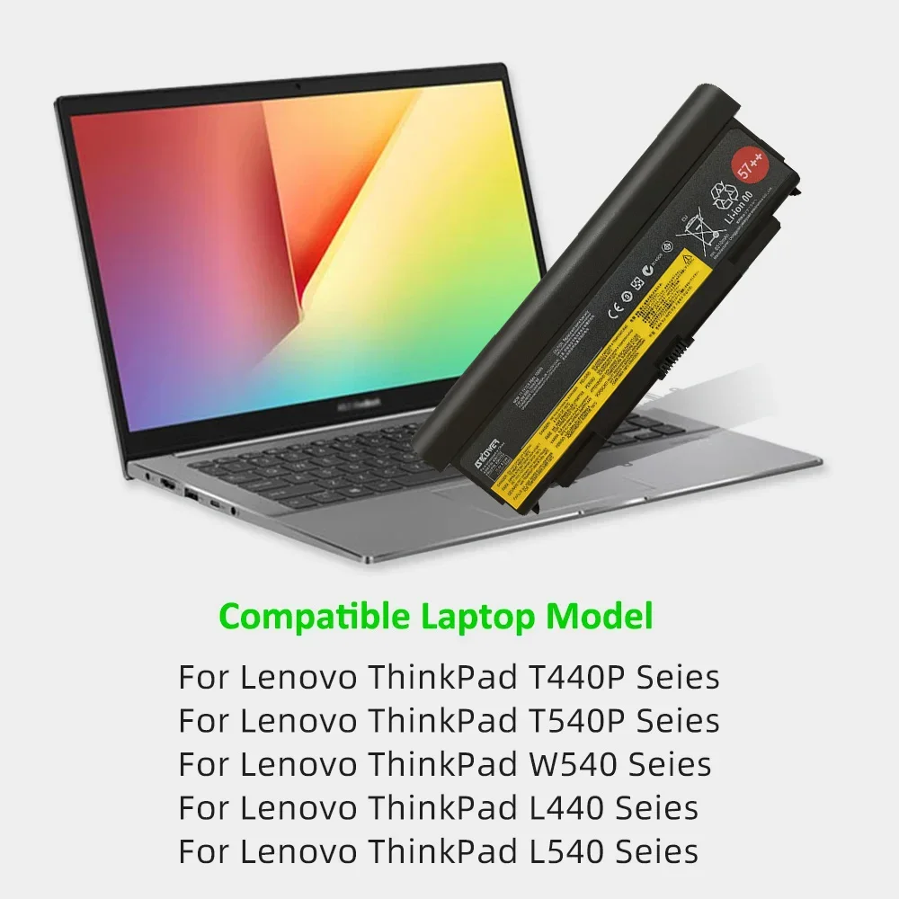 SKOWER 45N1152 Laptop Battery for Lenovo ThinkPad T440P T540P W540 L440 L540 45N1159 45N1149 45N1151 45N1769 45N1779 57++