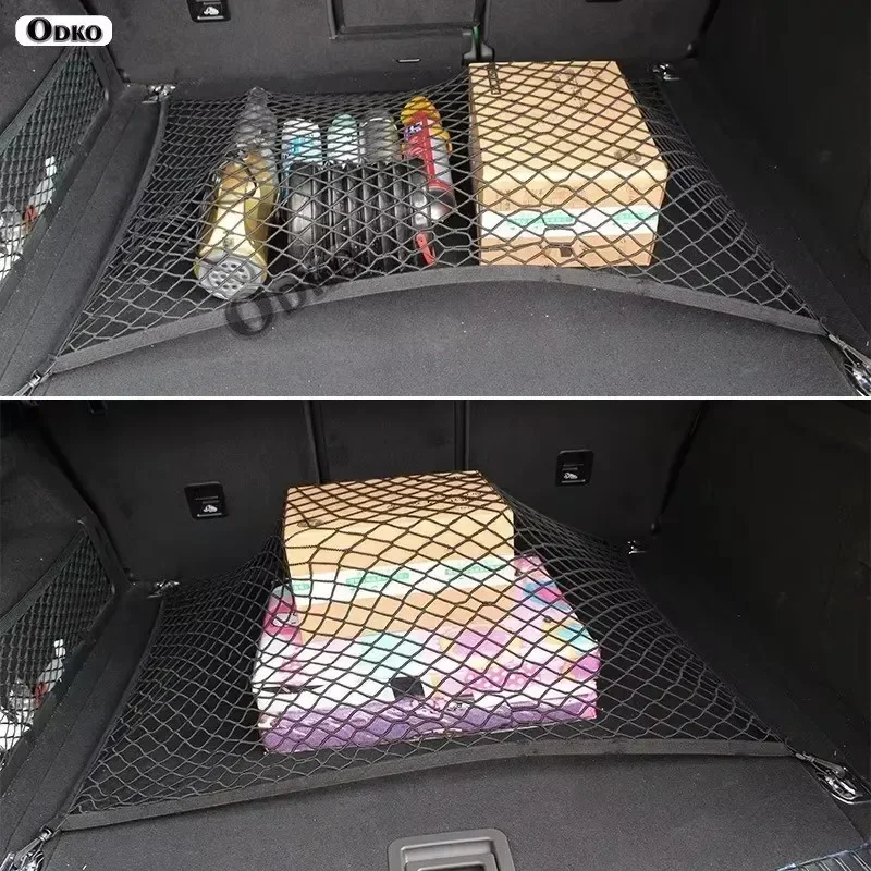 Trunk Organizing Net For Volkswagen Taos 2021-2025 Car Trunk Organizing Net Cargo Fixed Storage Rack Auto Accessories
