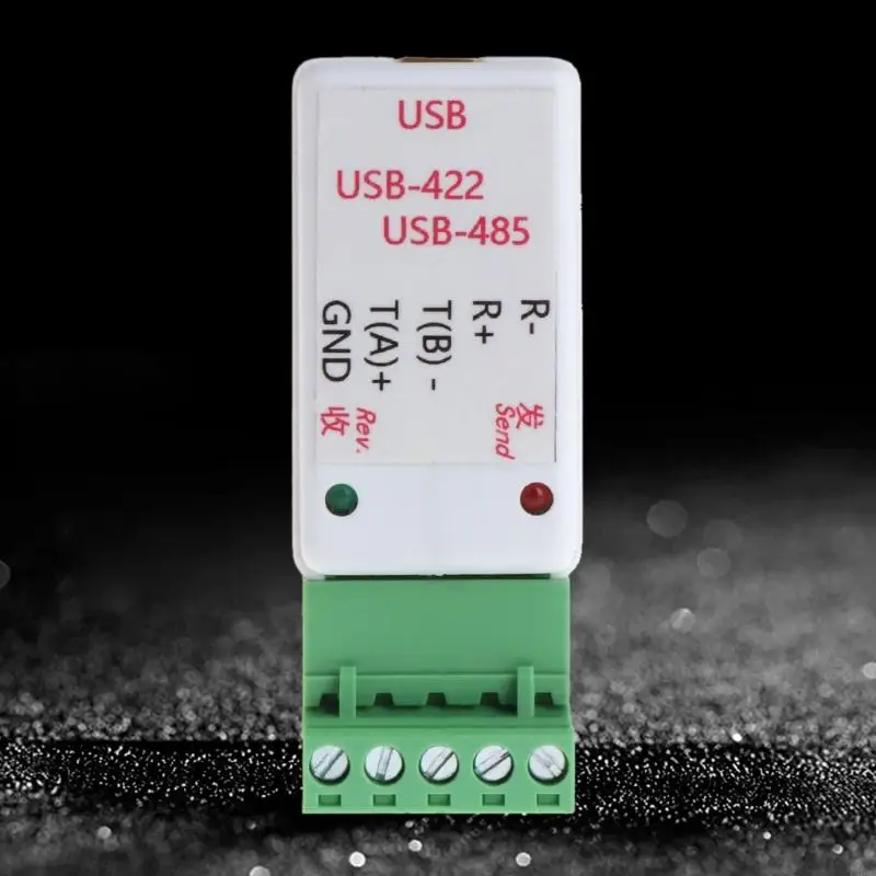 

P0UE USB to RS485 RS422 Serial AdapterSupport 64b Win7 Linux Terminal Block Converter