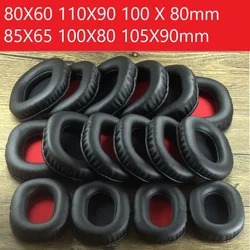 Square Oval Headphone Earpads Replacement Soft Leather Memory Foam  Cover100x80mm Full Size Earpads for ATH / AKG / Sennheiser