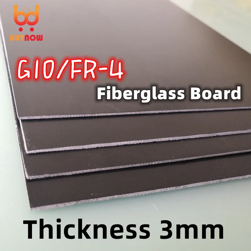 3mm thick FR4 Epoxy Resin Board G10 Black Green Yellow Fiberglass Board High Temperature Heat Insulation Board Processing Custom