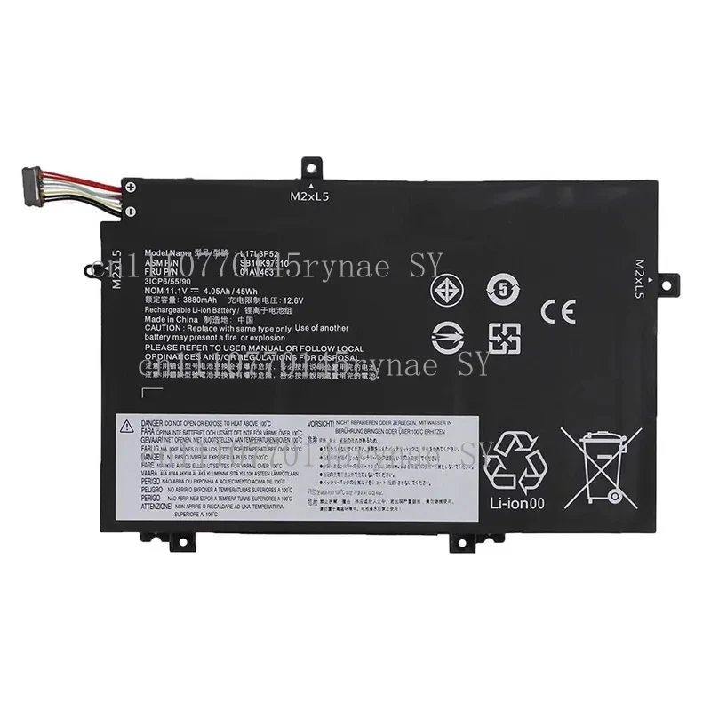 For lenovo l480 l580 l490 l14/15 gen1/2 tp00120a l17m3p53 battery