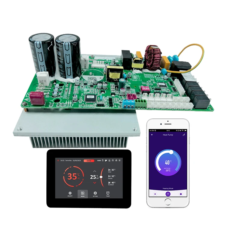 Commercial Inverter Heat Pump Multifunctional DC Inverter Heat Pump Controller Control Board