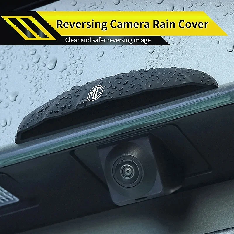 Backup Rear Camera Rain Shield Protective Cover For MG HS ZS MG6 MG4 EV Mulan, MG Logo Car Reverse Camera Lens Guard Auto Parts