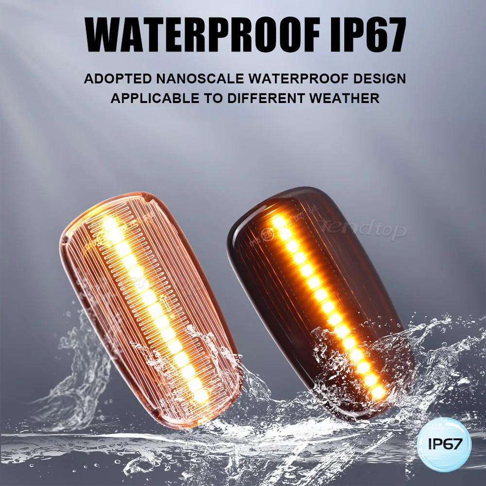 Dynamic LED Flashing Turn Signal Side Marker Lamp For Toyota Altezza Wish Land Cruiser 200 Prado 120 WiLL Cypha VS Prius 2 RAV4