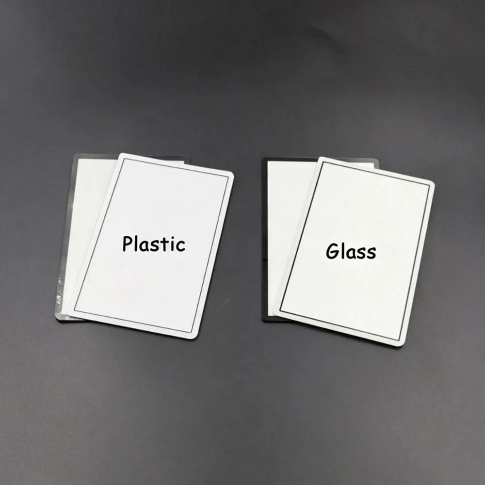 Plastic & Glass Upper Screen Lens Cover For New 3DS, Top LCD Surface Protector Panel, Top Screen Replacement Lens With Adhesive