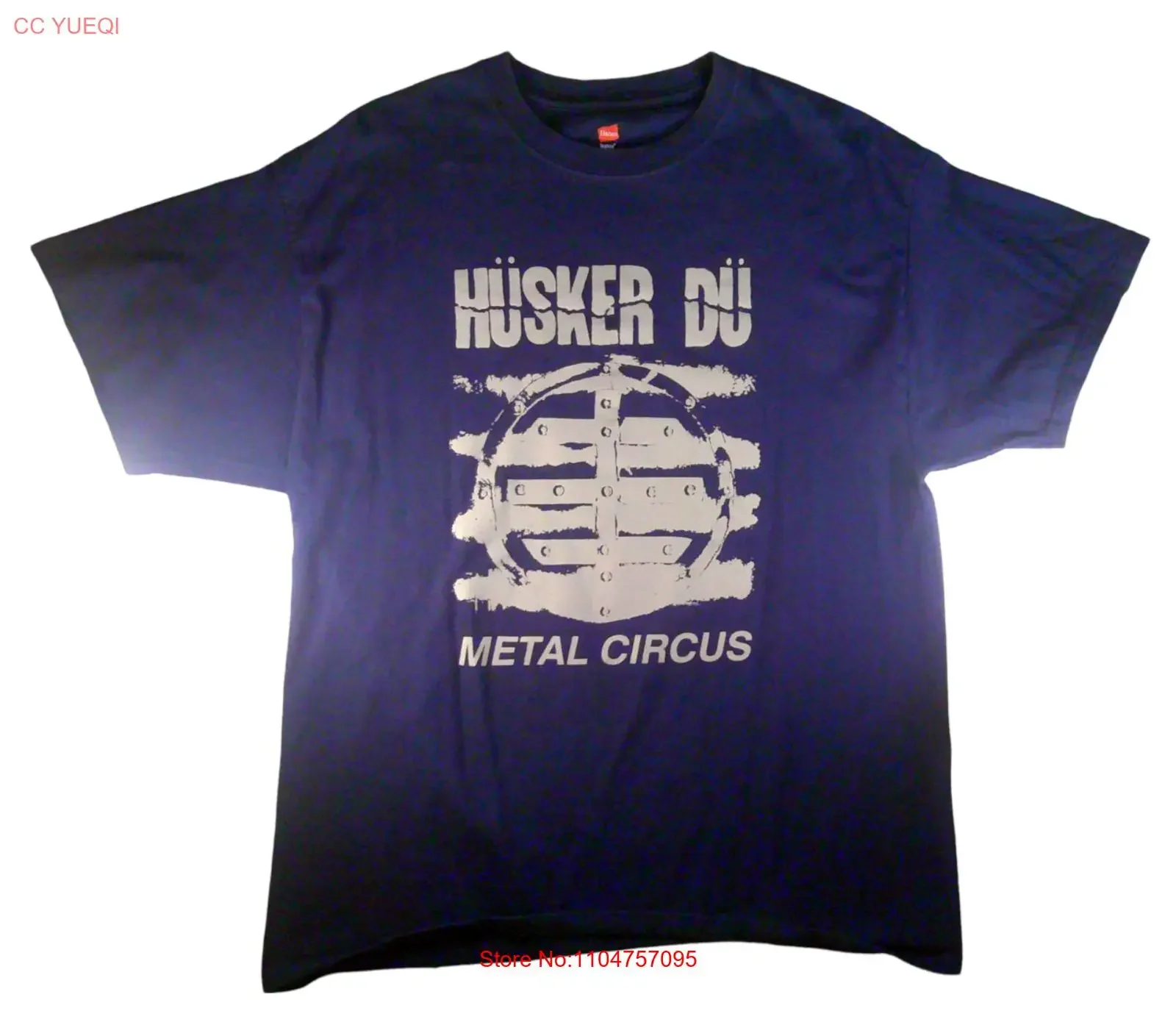 Hüskertoh Metal Circus EP camiseta 2010s grande vintage lavado unisex cómodo elegante ligeramente casual moda suave versátil