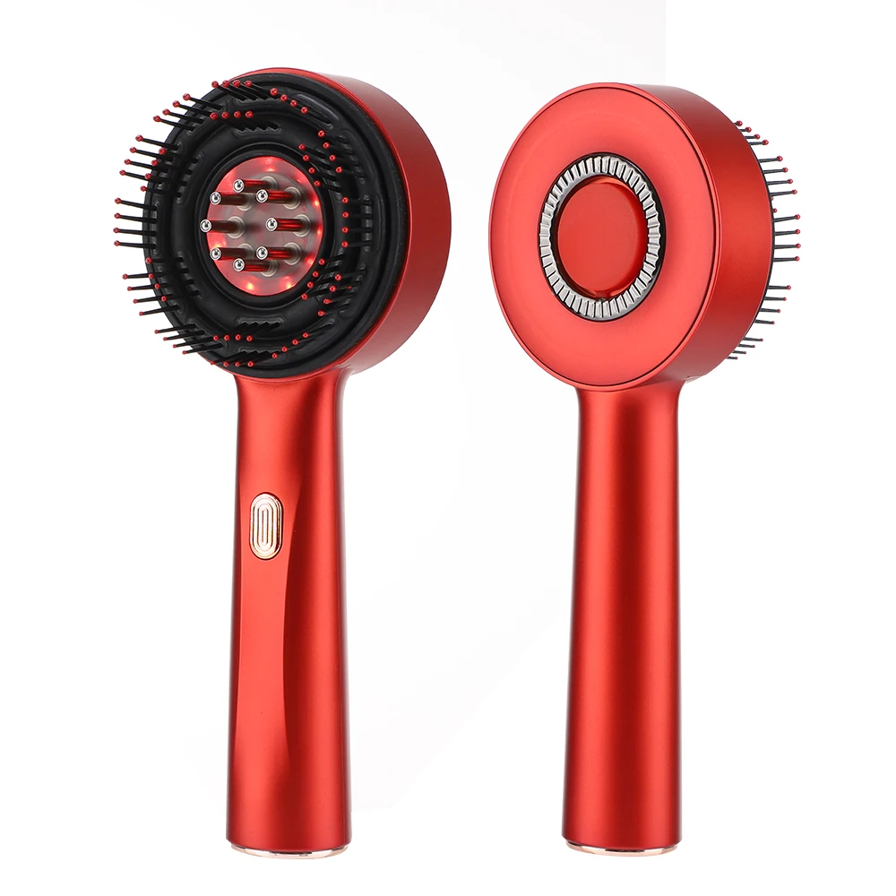 

Electric Head Massage Comb Vibration Red Light Therapy Hair Growth Massage Scalp Brush Anti Hair Loss Liquid Oil Applicator