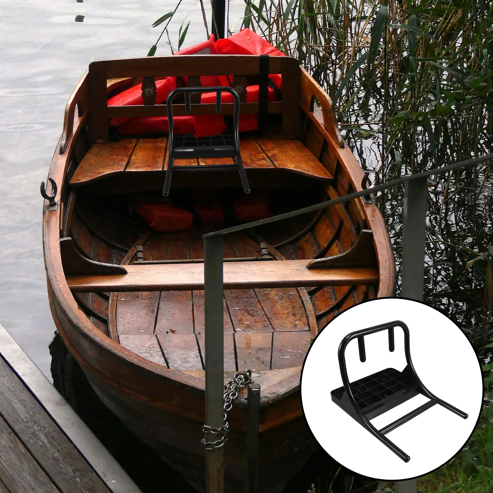 

Boat Hanging Plate Bracket Canoe Mounting Kayak Engine Outboard Brackets Motors Part Nylon Boats Kit Buckle Inflatable