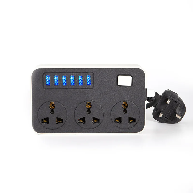 Socket with USB, Household Multifunctional British and European Standard Plug, Perforated Strip Switch Plug, Wiring Board