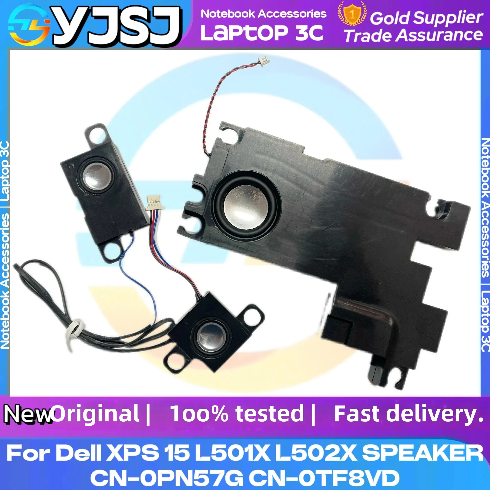 New Laptop Speakers for Dell XPS 15 L501X L502X Subwoofer Left and Right Speaker Assembly 0PN57G 0TF8VD Tested