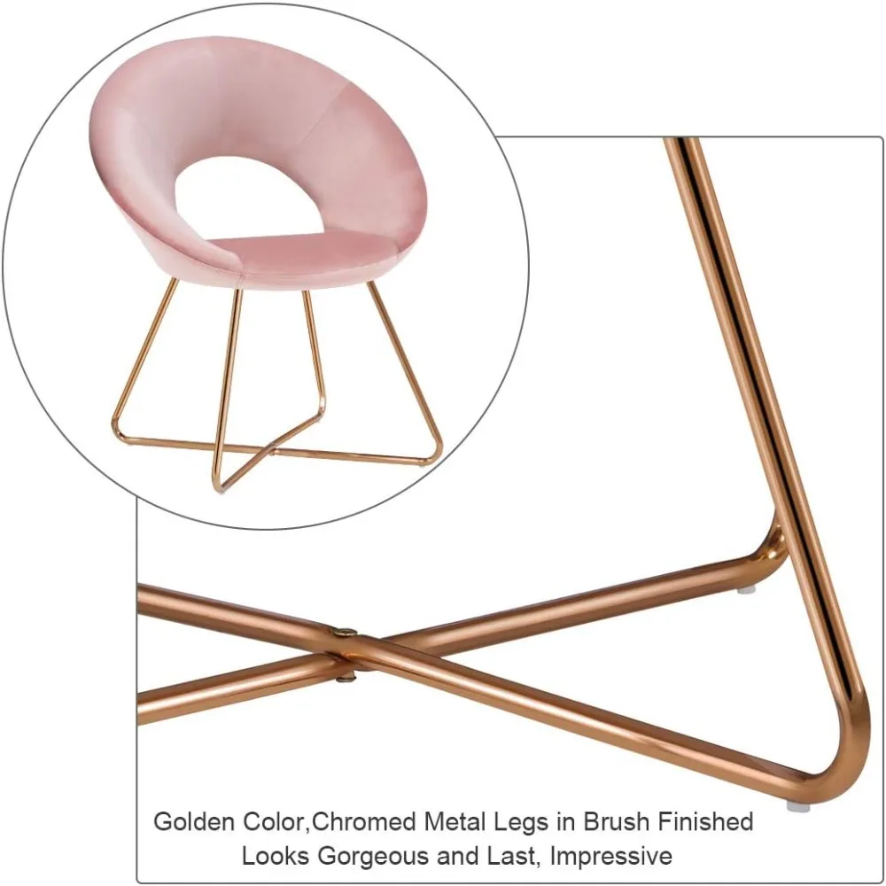 مجموعة من كراسي مخملية مكونة من كراسي الغرور المنجدة كرسي المكياج كرسي استقبال الضيوف كراسي الترفيه الذراع