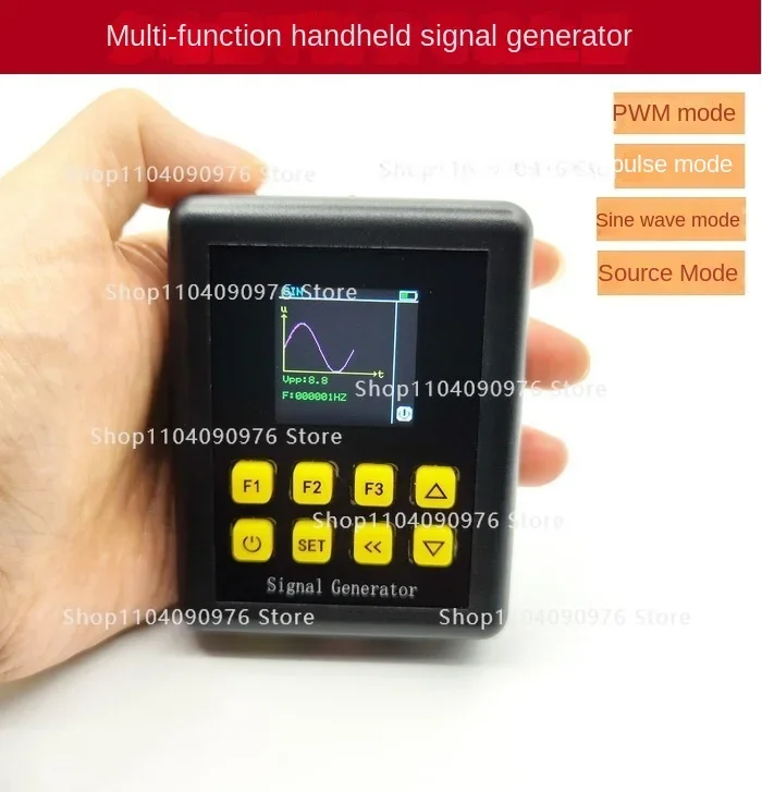 PWM Pulse Square Wave Sine Triangle Wave 0/4-20 mA, 0/2-10 V Handheld Adjustable Signal Generator