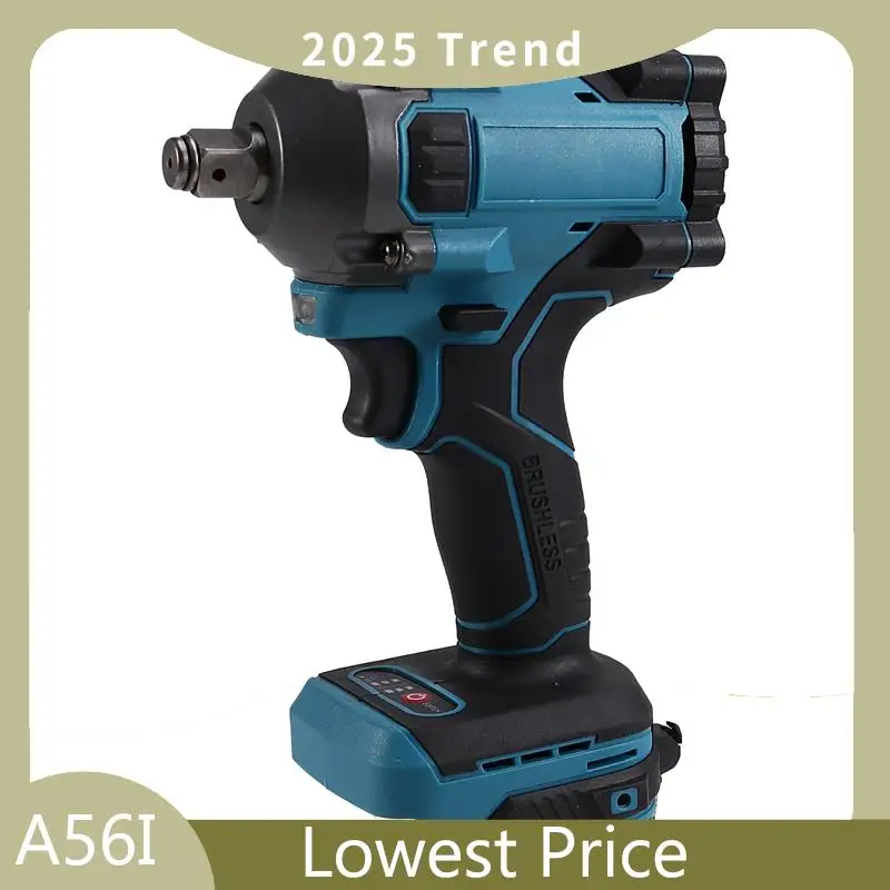 ABDD 550N.M Brushless Electric Impact Wrench Rechargeable Wrench 1/2