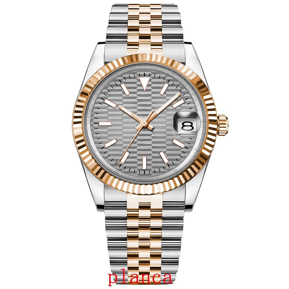 Orologio meccanico automatico NH35 da uomo 36 mm/39 mm, diametro vetro zaffiro, orologio casual