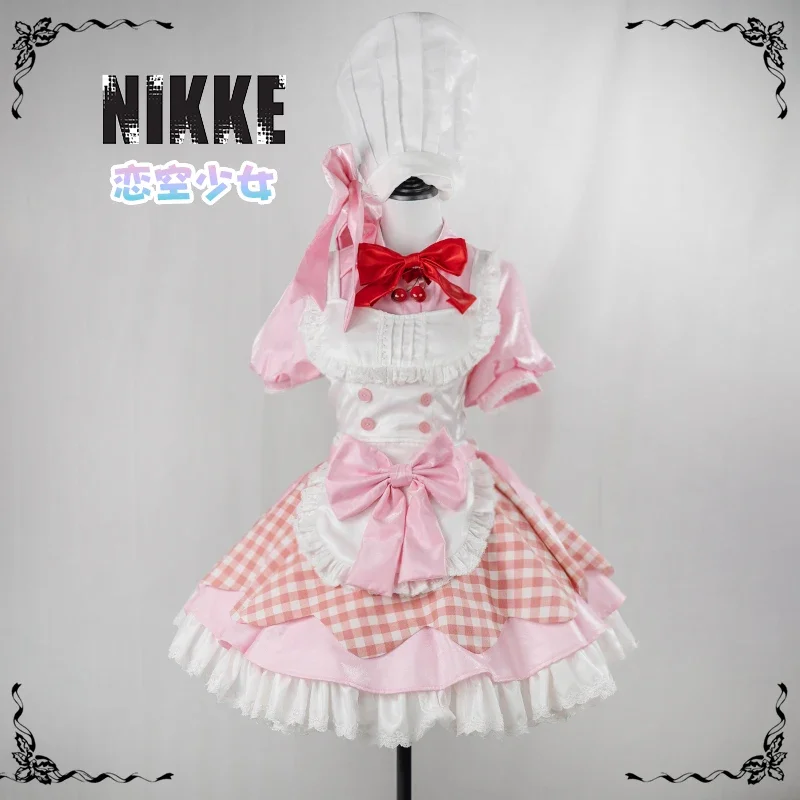 2025 COS NIKKE: 승리의 여신 메이드 로리 드레스 코스프레 의상 할로윈 의상 여성