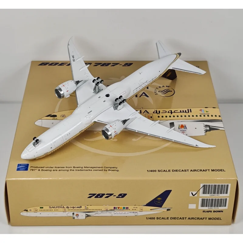 JC أجنحة دييكاست 1/400 مقياس الخطوط الجوية العربية السعودية B787-9 HZ-ARC سبيكة نموذج طائرة تحصيل لعبة زخرفة الزخرفية #6