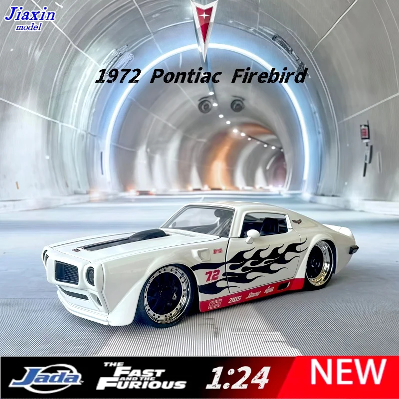 

Jida 1/24 Pontiac 1972, модель из сплава Firebird, коллекция фигурок, подарок для детей, статический дисплей