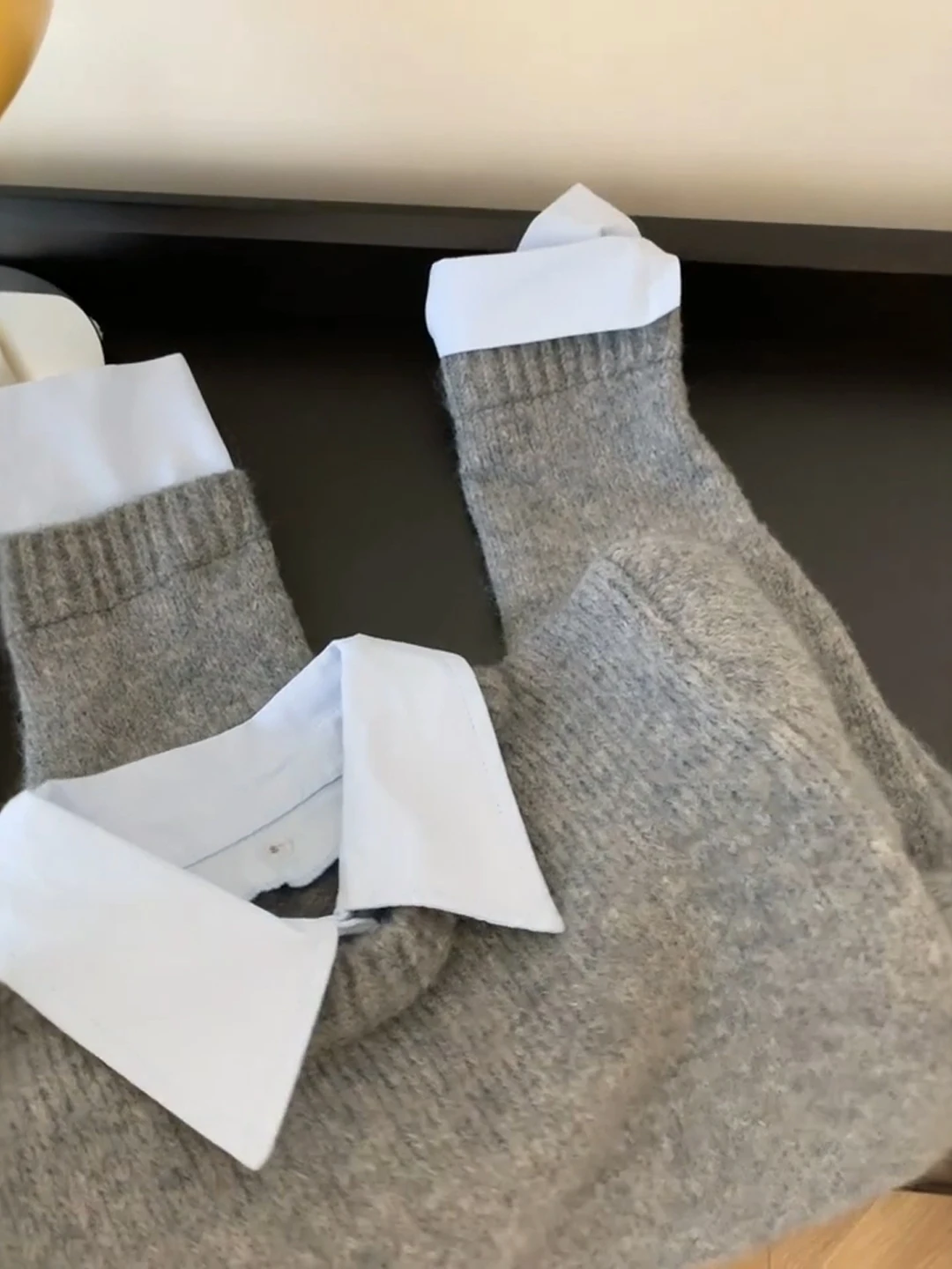 เสื้อไหมพรมถักทรงยาวแฟชั่นสำหรับผู้หญิง ไซส์ใหญ่ คุณภาพสูง เหมาะสำหรับฤดูใบไม้ร่วง  ใส่ได้หลากหลายโอกาส  ป้องกันคราบสกปรก