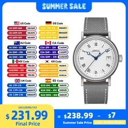 FARASUTE Casual Calendar Men Mechanical Wristwatch Sapphire Japan Movement Automatic Watch Stainless Steel Waterproof Men Watch
