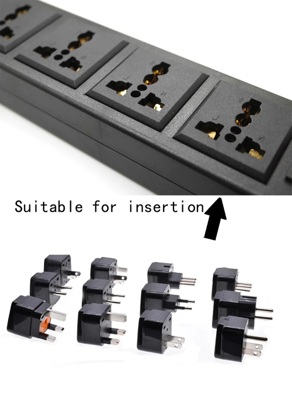 4 Ways PDU Power Strip Universal Power Strip with overload protector UK US EU Socket Outlet extend with Circuit Breaker Switche