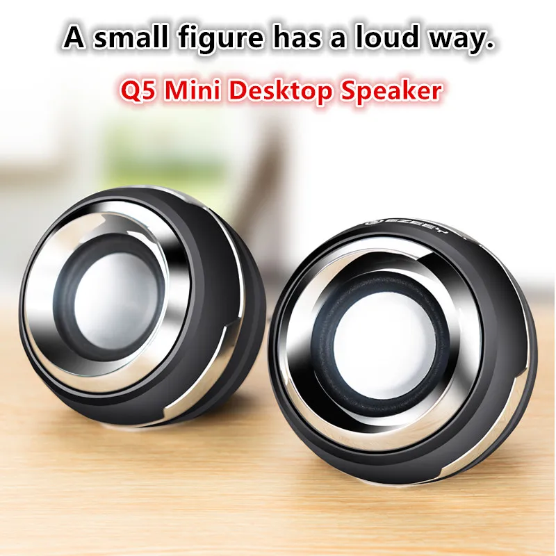 Mini Speaker Subwoofer Small Wireless Computer Speakers 4d Stereo USB Wired Desktop Multimedia Wire Control 3D Surround Notebook