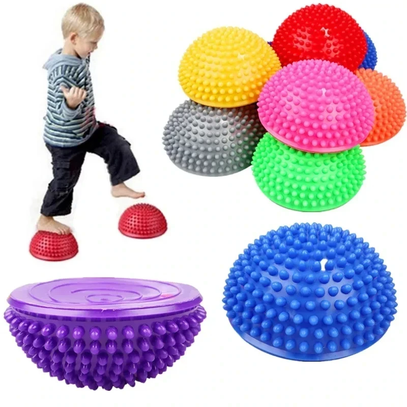 Kids Stepping Stones for Children Balance Training Balance Board Outdoor Sports Game Toy Montessori Sensory Baby Massage Ball