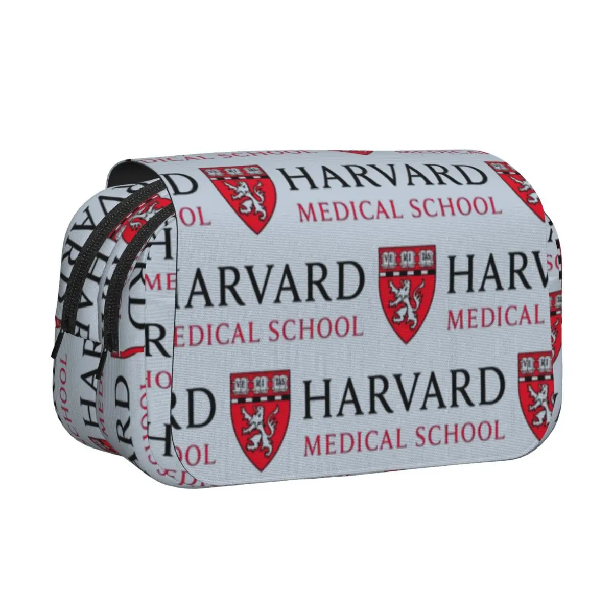 Harvard Medical School Pencil Cases Pen Holder Hard Shell Leather Large Storage Pen Box Pencil Bag for Boys Girls Gifts