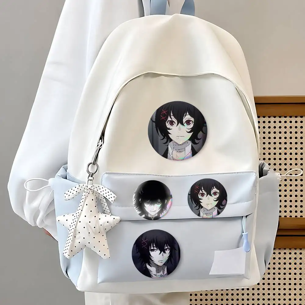 A-Juuzou Suzuya Ans-imes- Round Button Badge Pin Set Anime Cartoon Game Music Cool Fashion Brooch For Backpack Clothes Hat