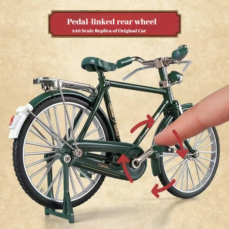 シミュレーションレトロ28メタルダイキャスト自転車モデル1:18ミニ合金自転車モデルクリエイティブDIYホームデコレーションクラフト大人向け楽しいおもちゃ