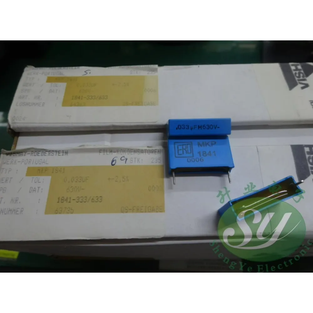 

10PCS MKP1841 0.033uf/630V 33nf 333 Brand new 22mm high-precision 2.5% film capacitor