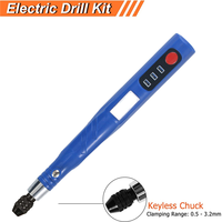 AX83-2X Electric Cordless USB Rechargeable Hand Drill Kit For Jewelry Making,Pin Vise Set For Resin Keychain Polymer Clay