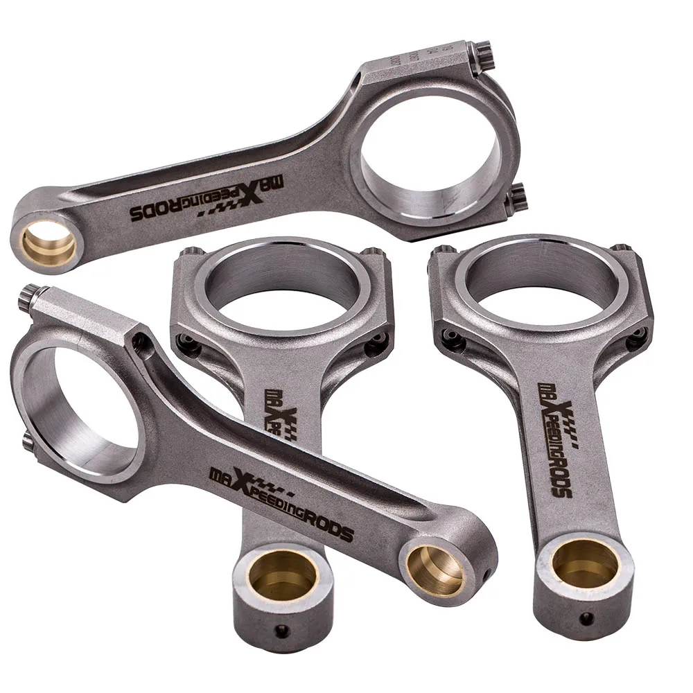 MaXpeedingrods 4X Connecting Rods For VW Golf MK4 Passat Audi TT 1.8T 144mm 19mm Pin ARP Bolts